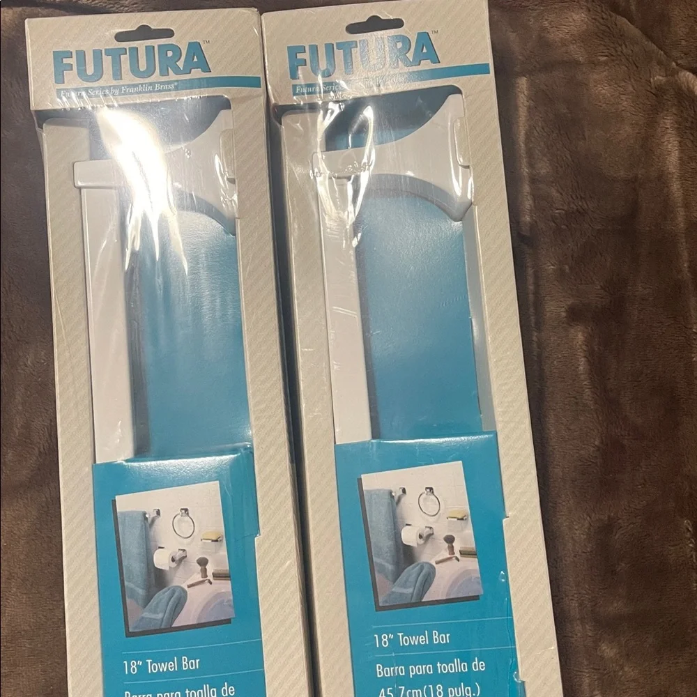 Franklin Brass Futura Bath 18 Towel Bar Chrome Finish 2 Pack